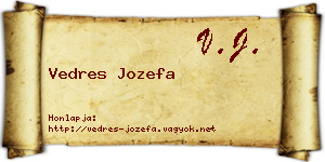 Vedres Jozefa névjegykártya